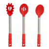 Fashion Red Color Silicone Kitchen Utensils Set for Cooking 