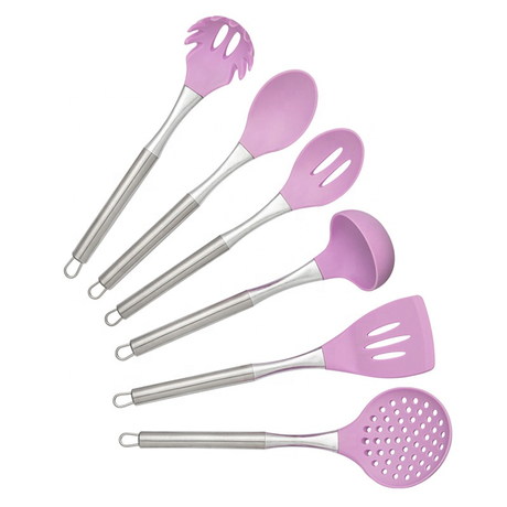 2020 Silicone Kitchen Utensils 6 Pieces Set for Cooking