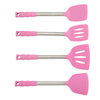 Wholesale Pink 10 Pieces Silicone Kitchen Utensils Set for Cooking