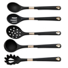 Wholesale Silicone Kitchen Utensils Set with Gold Electroplate