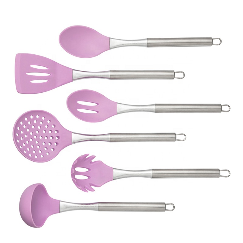 2020 Silicone Kitchen Utensils 6 Pieces Set for Cooking