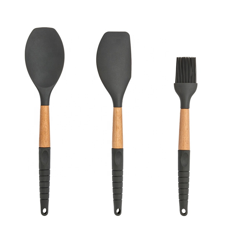 Amazon Hot Selling 6 Pieces Kitchen Utensils Set with Wooden Handle 